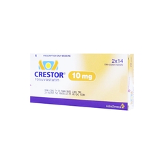 Thuốc Crestor 10mg điều trị rối loạn mỡ máu (hộp 2 vỉ x 14 viên)
