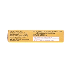 Viên ngậm Cufo vị mật ong chanh hỗ trợ điều trị viêm họng, đau họng (hộp 2 vỉ x 12 viên)