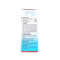 Dung dịch nhỏ mắt Daiticol điều trị đỏ mắt, ngứa mắt (hộp 1 chai x 10ml)