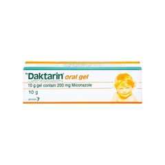 Daktarin Oral Gel trị nhiễm nấm khoang miệng, hầu (hộp 1 tuýp x 10g)