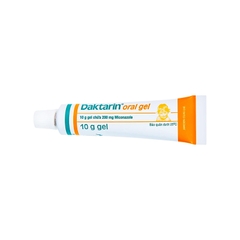 Daktarin Oral Gel trị nhiễm nấm khoang miệng, hầu (hộp 1 tuýp x 10g)