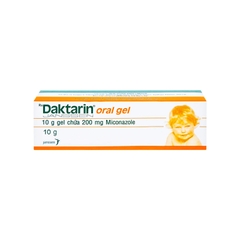 Daktarin Oral Gel trị nhiễm nấm khoang miệng, hầu (hộp 1 tuýp x 10g)