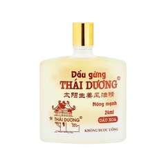 Dầu gừng Thái Dương giảm đau đầu, đau lưng, đau dây thần kinh vai gáy (hộp 1 chai x 24ml)