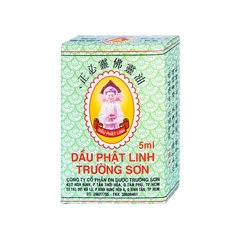 Dầu Phật Linh Trường Sơn hỗ trợ cảm cúm, nghẹt mũi (chai 5ml)
