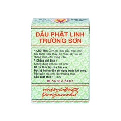 Dầu Phật Linh Trường Sơn hỗ trợ cảm cúm, nghẹt mũi (chai 5ml)