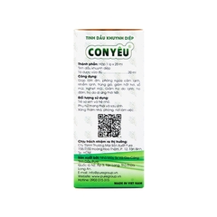 Dầu tràm Con Yêu giữ ấm, phòng cảm lạnh (hộp 1 chai x 20ml)