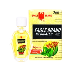 Dầu gió vàng con Ó Eagle Brand (hộp 1 chai x 3ml)