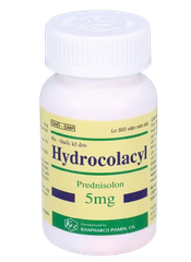 Viên nén Hydrocolacyl 5mg chống viêm và ức chế miễn dịch (hộp 1 chai x 500 viên)