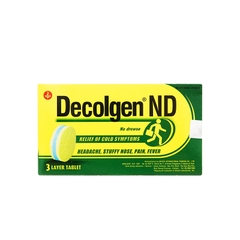 Thuốc Decolgen ND điều trị các triệu chứng cảm, viêm mũi dị ứng (hộp 10 vỉ x 12 viên)
