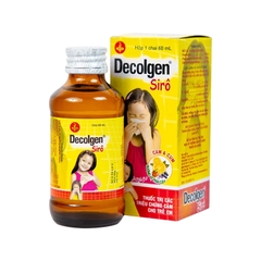 Siro Decolgen điều trị các triệu chứng cảm  thông thường cho trẻ (hộp 1 chai 60ml)
