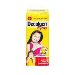 Siro Decolgen điều trị các triệu chứng cảm  thông thường cho trẻ (hộp 1 chai 60ml)