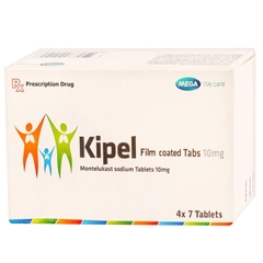 Viên nén Kipel 10mg phòng và điều trị hen phế quản (hộp 2 vỉ x 7 viên)