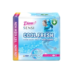 Băng vệ sinh Diana Sensi Cool Fresh 23cm siêu mỏng cánh (gói 8 miếng)