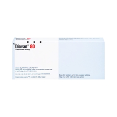 Thuốc Diovan 80 điều trị tăng huyết áp, suy tim (hộp 2 vỉ x 14 viên)