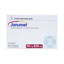 Thuốc Janumet 50mg/850mg điều trị đái tháo đường tuýp 2 (hộp 4 vỉ x 7 viên)