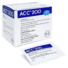 Bột pha dung dịch uống ACC 200 tan đàm trong bệnh lý hô hấp (hộp 50 gói x 3g)