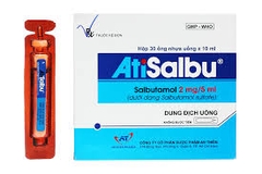 Dung dịch uống Atisalbu điều trị hen phế quản (hộp 30 ống x 5ml)