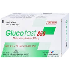 Thuốc Glucofast 850 điều trị đái tháo đường tuýp 2 (hộp 4 vỉ x 15 viên)