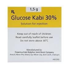 Thuốc tiêm Glucose Kabi 30% điều trị hạ đường huyết nặng (hộp 10 vỉ x 5 ống x 5ml)