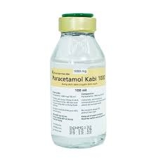 Dịch truyền Paracetamol Kabi 1000mg điều trị ngắn hạn đau, hạ sốt (chai 100ml)