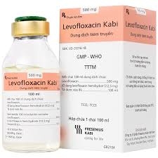 Dung dịch tiêm truyền Levofloxacin Kabi 500mg/100ml điều trị nhiễm khuẩn (hộp 1 chai x 100ml)
