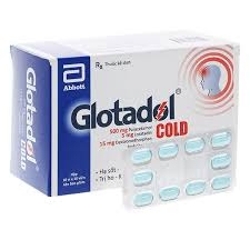 Thuốc Glotadol Cold làm giảm các triệu chứng cảm (hộp 10 vỉ x 10 viên)