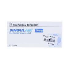 Thuốc Singulair 10mg dự phòng và điều trị hen phế quản mạn tính (hộp 4 vỉ x 7 viên)