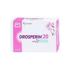 Thuốc tránh thai hằng ngày Drosperin 20 (hộp 1 vỉ x 28 viên)