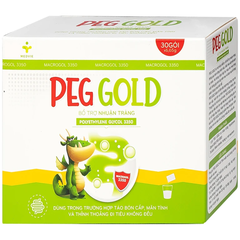 Bột pha uống PEG Gold bổ trợ nhuận tràng (hộp 30 gói x 6.65g)