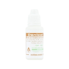 Dung dịch rơ miệng Denicol 20% điều trị tưa lưỡi, lở miệng (hộp 1 chai x 15ml)
