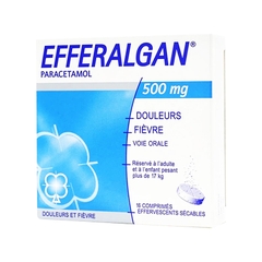 Viên sủi Efferalgan 500mg giảm đau, hạ sốt (hộp 4 vỉ x 4 viên)