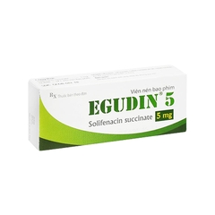 Thuốc Egudin 5mg điều trị triệu chứng tiểu không tự chủ (hộp 3 vỉ x 10 viên)
