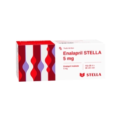 Thuốc Enalapril Stella 5mg điều trị tăng huyết áp, suy tim (hộp 10 vỉ x 10 viên)