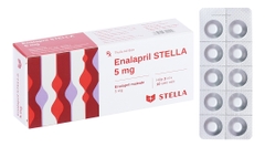 Thuốc Enalapril Stella 5mg điều trị tăng huyết áp, suy tim (hộp 3 vỉ x 10 viên)