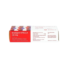 Thuốc Enalapril Stella 10mg điều trị tăng huyết áp, suy tim (hộp 3 vỉ x 10 viên)