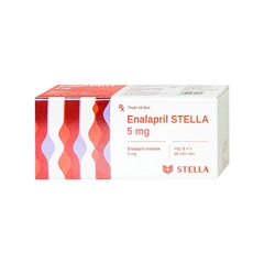 Thuốc Enalapril Stella 5mg điều trị tăng huyết áp, suy tim (hộp 3 vỉ x 10 viên)
