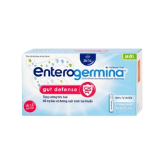 Hỗn dịch uống men vi sinh Enterogermina Gut Defense bổ sung lợi khuẩn, bảo vệ tiêu hóa (hộp 20 ống)