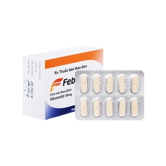 Thuốc Feburic 80mg điều trị tăng acid uric mạn tính (hộp 3 vỉ x 10 viên)