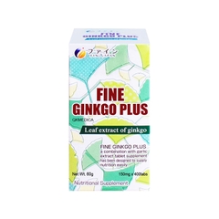 Viên uống Fine Ginko Plus hỗ trợ tăng cường chức năng não bộ (hộp 1 chai x  400  viên)