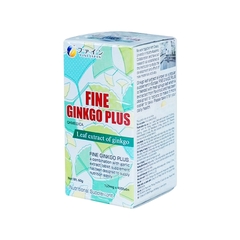 Viên uống Fine Ginko Plus hỗ trợ tăng cường chức năng não bộ (hộp 1 chai x  400  viên)