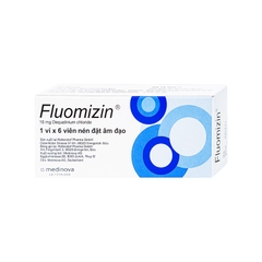 Viên đặt âm đạo Fluomizin điều trị nhiễm nấm, nhiễm khuẩn âm đạo (hộp 1 vỉ x 6 viên)