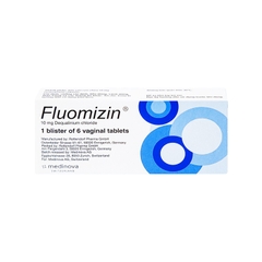 Viên đặt âm đạo Fluomizin điều trị nhiễm nấm, nhiễm khuẩn âm đạo (hộp 1 vỉ x 6 viên)