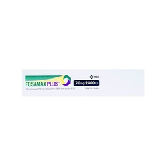 Thuốc Fosamax Plus 70mg/2800IU điều trị loãng xương (hộp 1 vỉ x 4 viên)