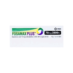 Thuốc Fosamax Plus 70mg/2800IU điều trị loãng xương (hộp 1 vỉ x 4 viên)