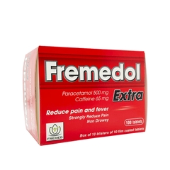 Thuốc Fremedol Extra giảm cơn đau, hạ sốt (hộp 10 vỉ x 10 viên)