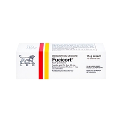 Kem Fucicort điều trị viêm da nhiễm khuẩn (hộp 1 tuýp x 15g)