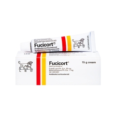 Kem Fucicort điều trị viêm da nhiễm khuẩn (hộp 1 tuýp x 15g)