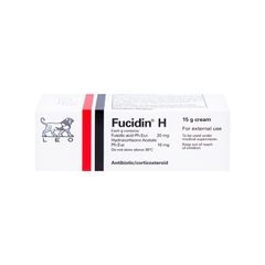 Kem Fucidin H điều trị viêm da (hộp 1 tuýp x 15g)