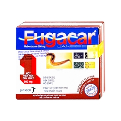 Thuốc Fugacar hương socola điều trị giun đường ruột (hộp 1 viên)