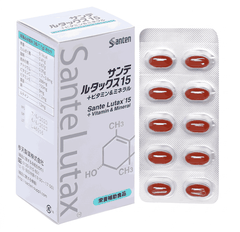 Viên nang mềm Sante Lutax 15+ hỗ trợ giảm nguy cơ thoái hóa hoàng điểm (hộp 10 vỉ x 9 viên)